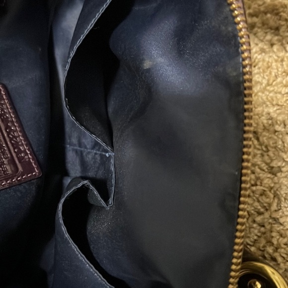 Coach purple purse with dust bag - Picture 7 of 12